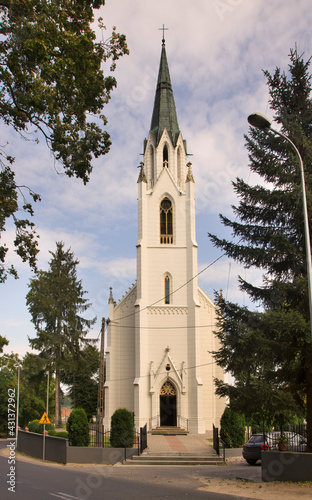 Church of St. Wojciech in Jablonowo Pomorskie.  Poland
