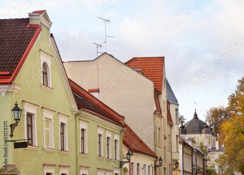 Kompanii street in Tartu. Estonia