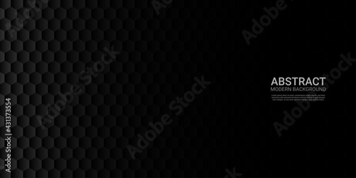 Dark hexagonal shape background. Abstract Hexagonal background.