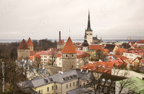 Panoramic view of Tallinn. Estonia