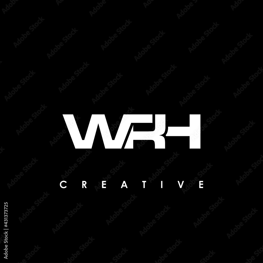 WRH Letter Initial Logo Design Template Vector Illustration