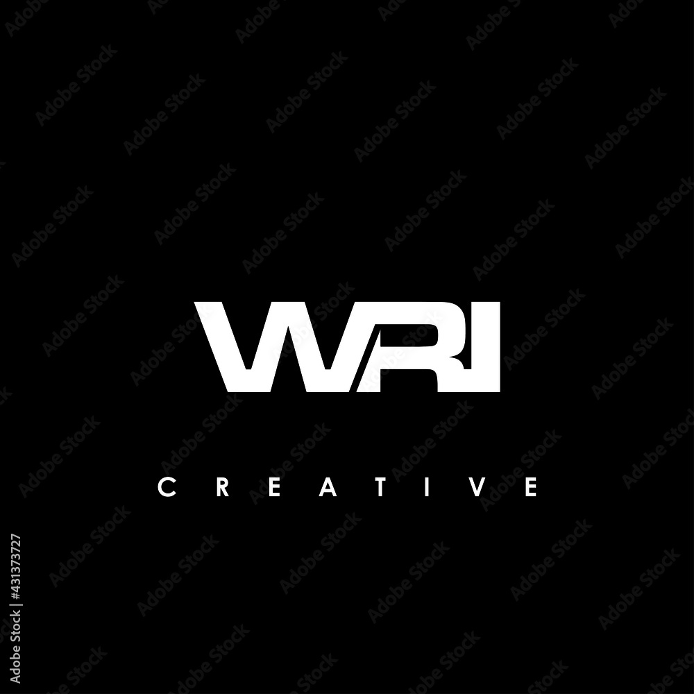 WRI Letter Initial Logo Design Template Vector Illustration