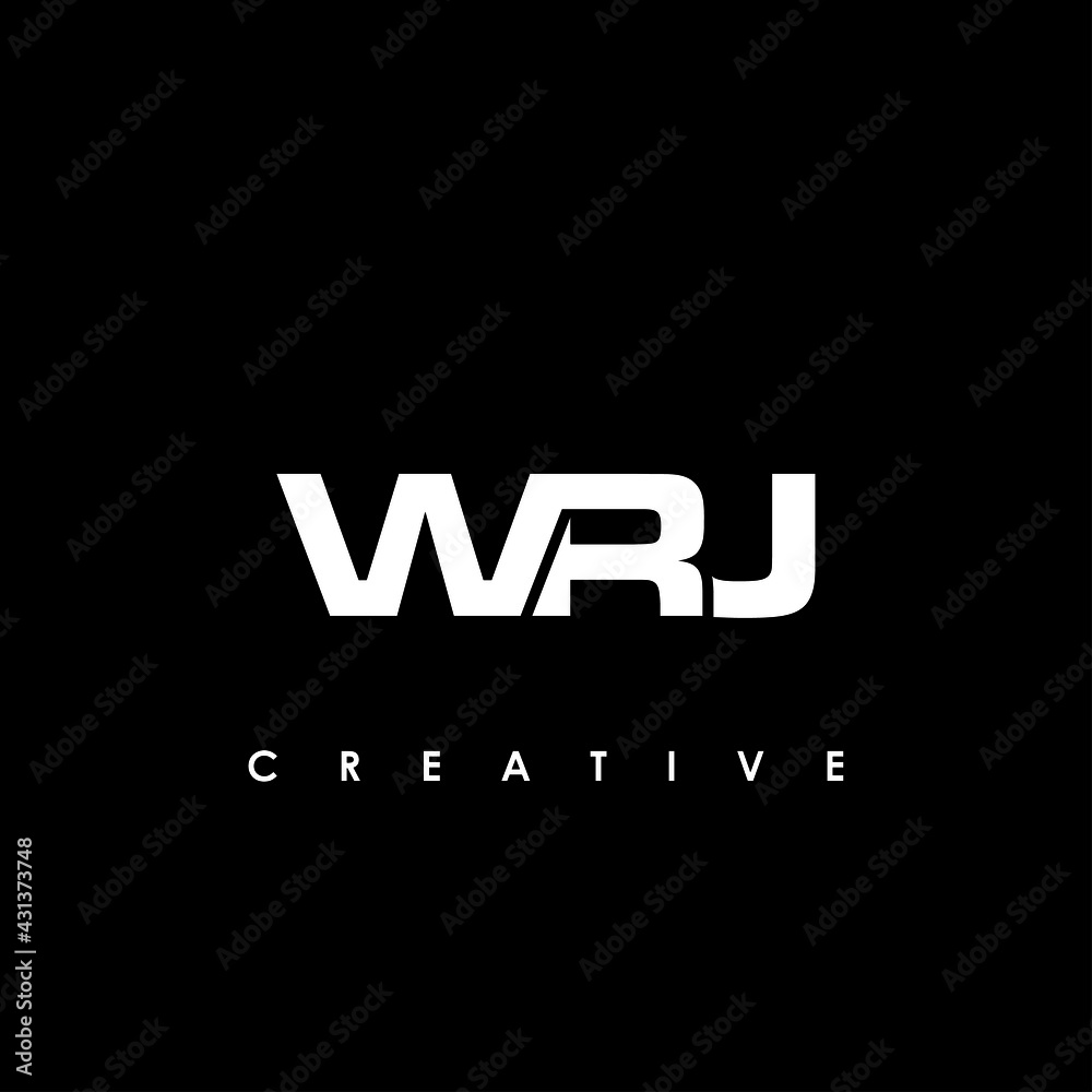 WRJ Letter Initial Logo Design Template Vector Illustration