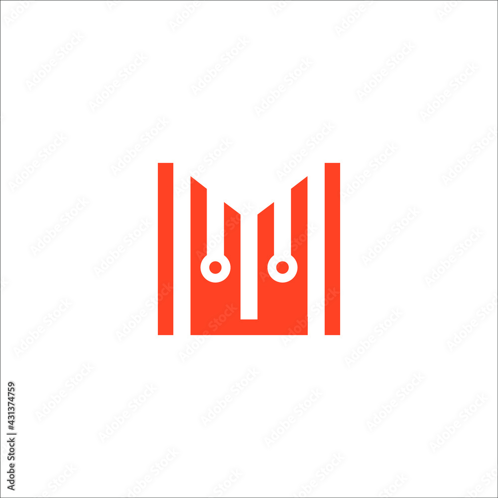 M circuit logo design vector M circuit logo design vector