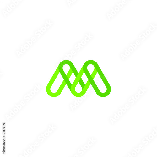 m logo design vector