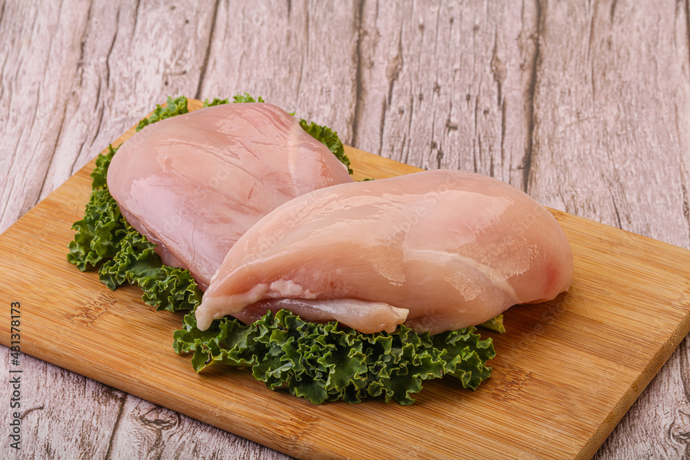 Raw chicken breast for cooking Raw chicken breast for cooking