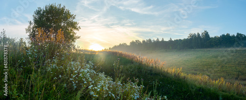 Sunrise over the hills