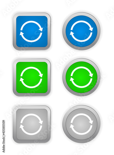 Free Download update button with round arrow - GFXLoad