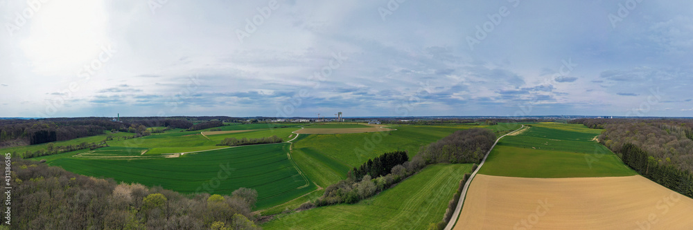 Panoramic view towards Leudelange industrial zone