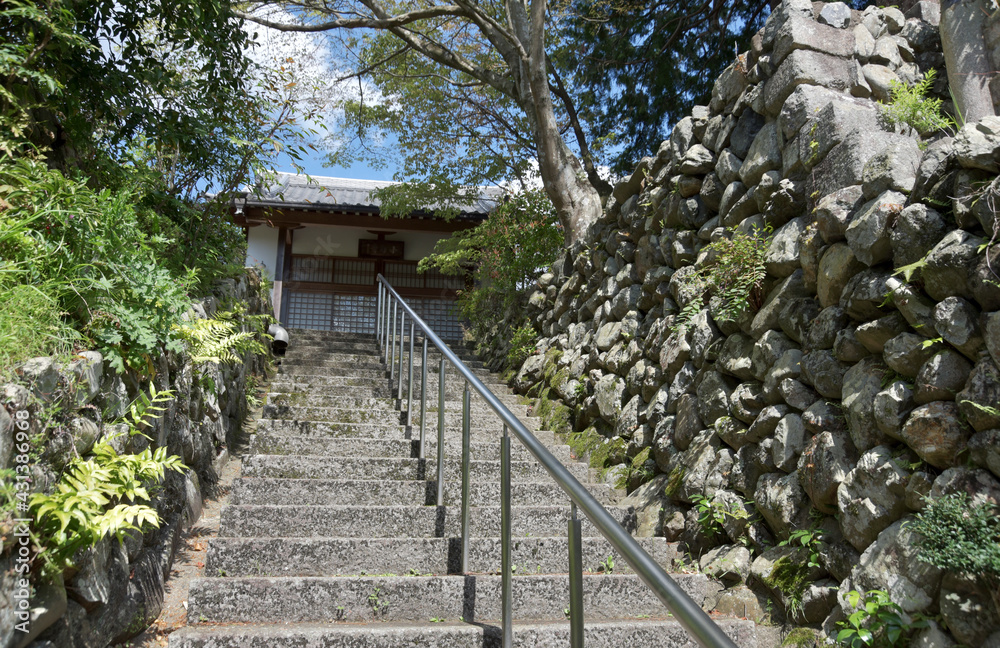 小町寺　本堂への石段　京都市 静市