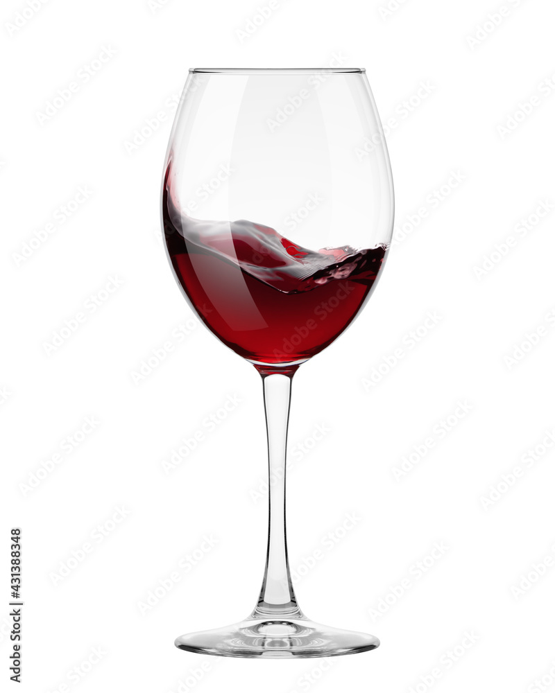 red Wine in glass isolated on white background, full depth of field, clipping path red Wine in glass isolated on white background, full depth of field, clipping path