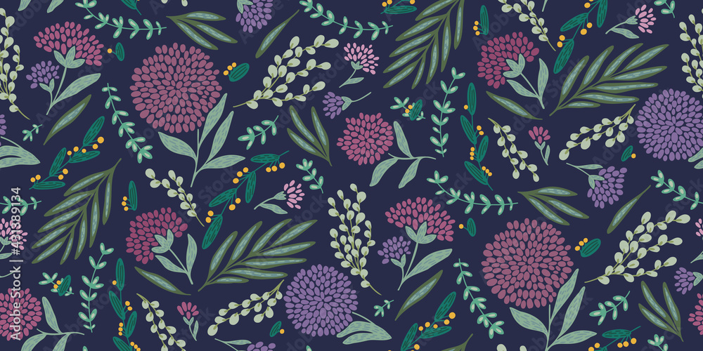 Abstract plant vector hand draw illustrations. Seamless pattern. Flat design. Doodle graphic. Children, kids sketch drawing. Fashion modern style. Endless fabric print. Abstract plant vector hand draw illustrations. Seamless pattern. Flat design. Doodle graphic. Children, kids sketch drawing. Fashion modern style. Endless fabric print.