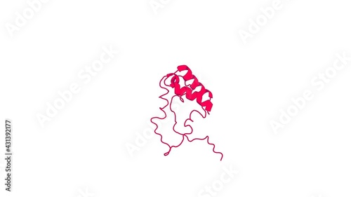 360º realistic 3D rendering of a biological molecule. Structural Elucidation and Functional Characterization of the Hyaloperonospora arabidopsidis Effector Protein ATR13.