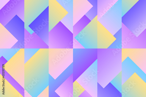 Futuristic cover design for notebook paper, copybook brochures, book, magazine, print. Geometric abstract background with gradient multicolor elements. Colored pattern