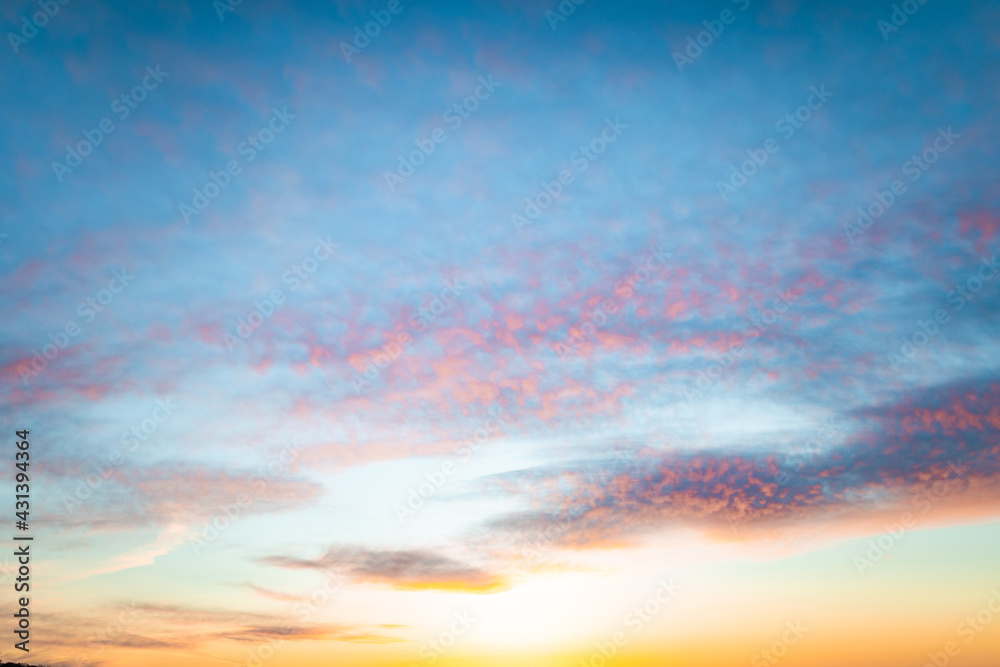 colorful sunset sky landscape background texture