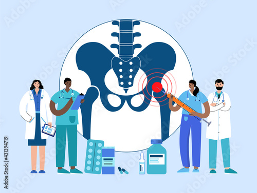 Hip joint injection