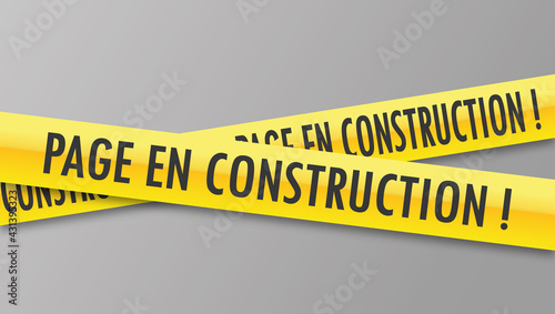 Logo page en construction.