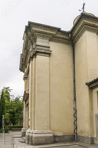 Neoclassical chapel Ermita de San Antonio de la Florida built from 1792 to 1798 on the orders of King Carlos IV. Madrid, Spain.