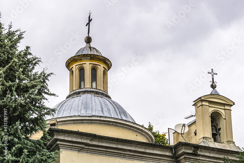 Neoclassical chapel Ermita de San Antonio de la Florida built from 1792 to 1798 on the orders of King Carlos IV. Madrid, Spain.