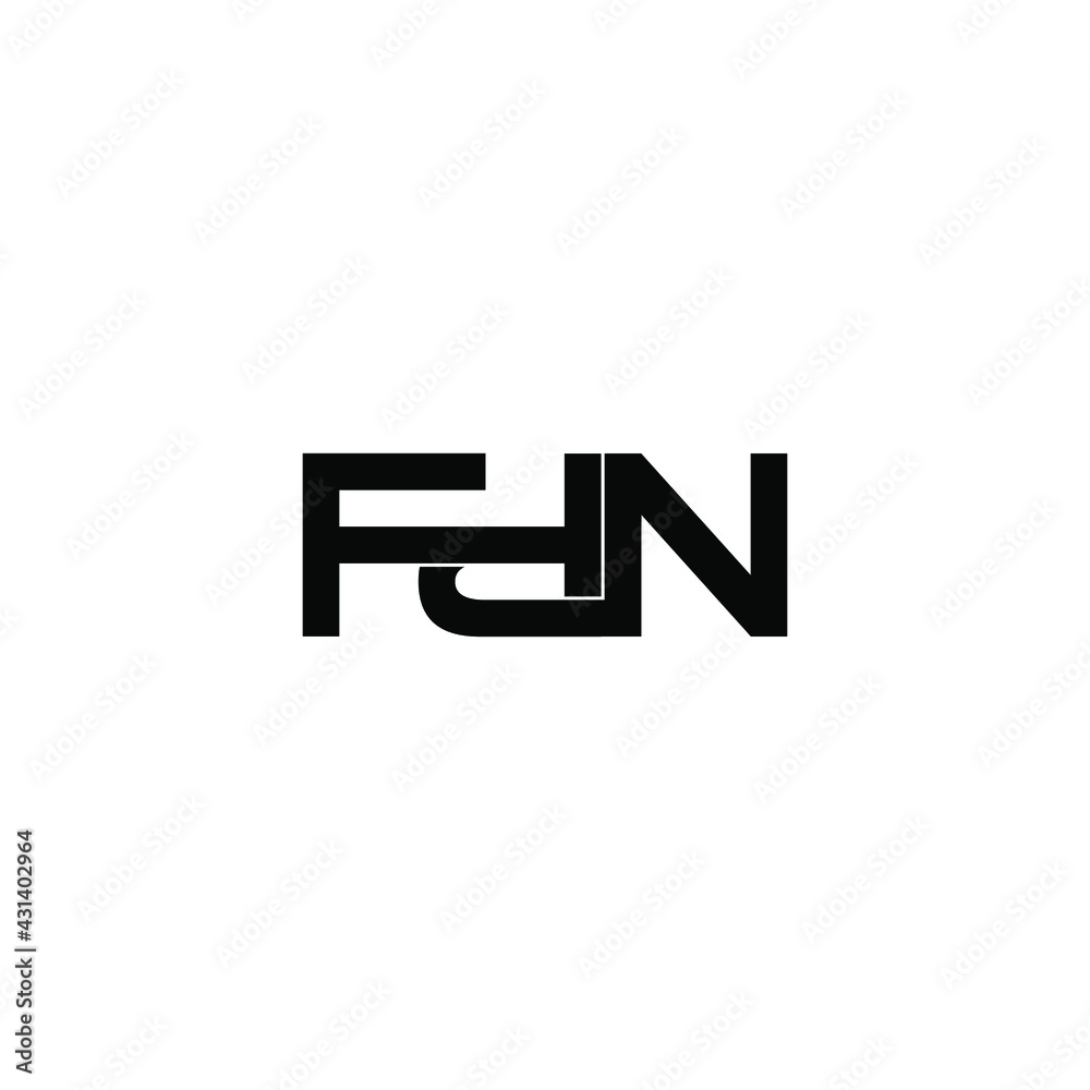fdn letter original monogram logo design fdn letter original monogram logo design