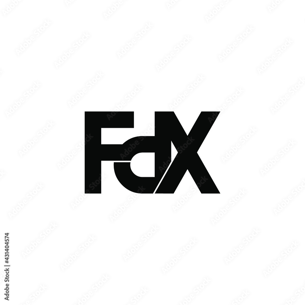 fdx letter original monogram logo design fdx letter original monogram logo design
