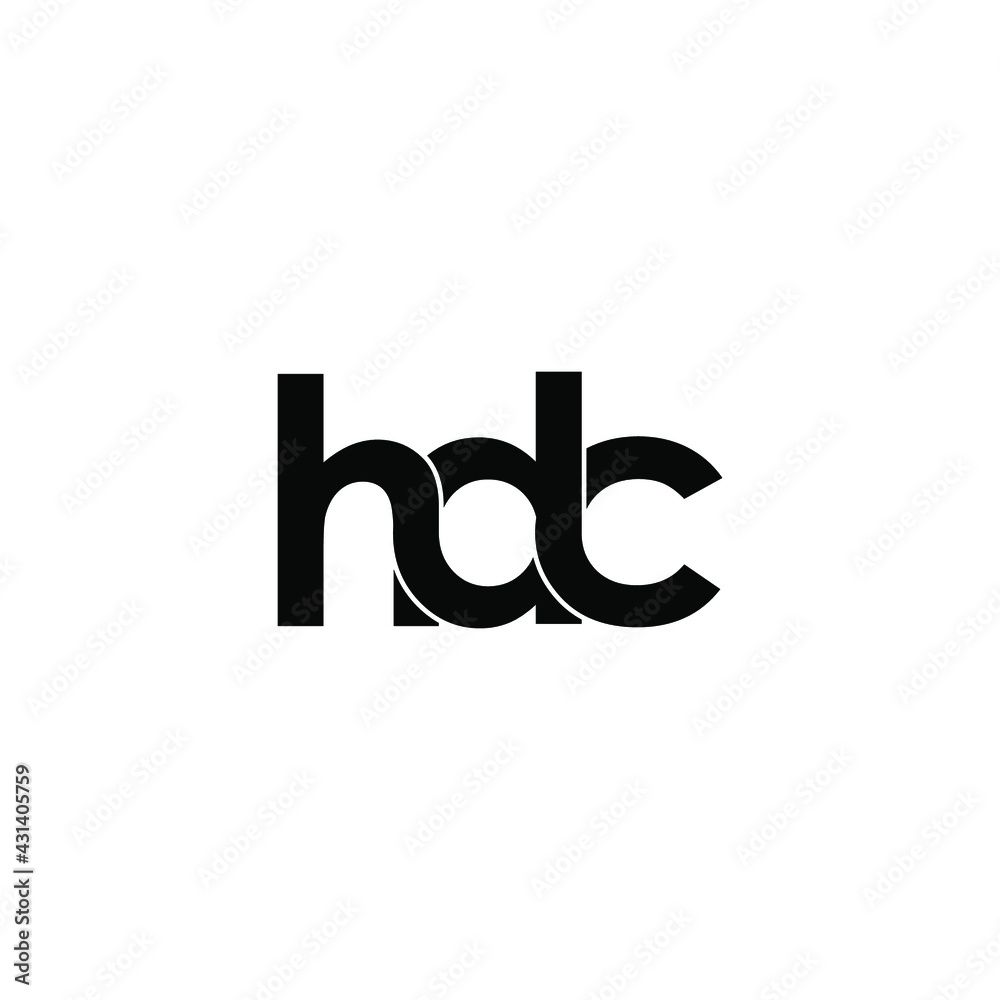 hdc letter original monogram logo design hdc letter original monogram logo design