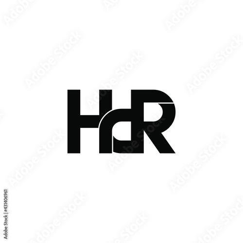 hdr letter original monogram logo design