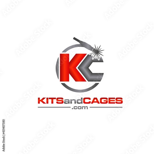 k c electric welding and construction logo designs simple modern