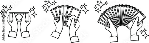 紙幣　大金　キラキラ