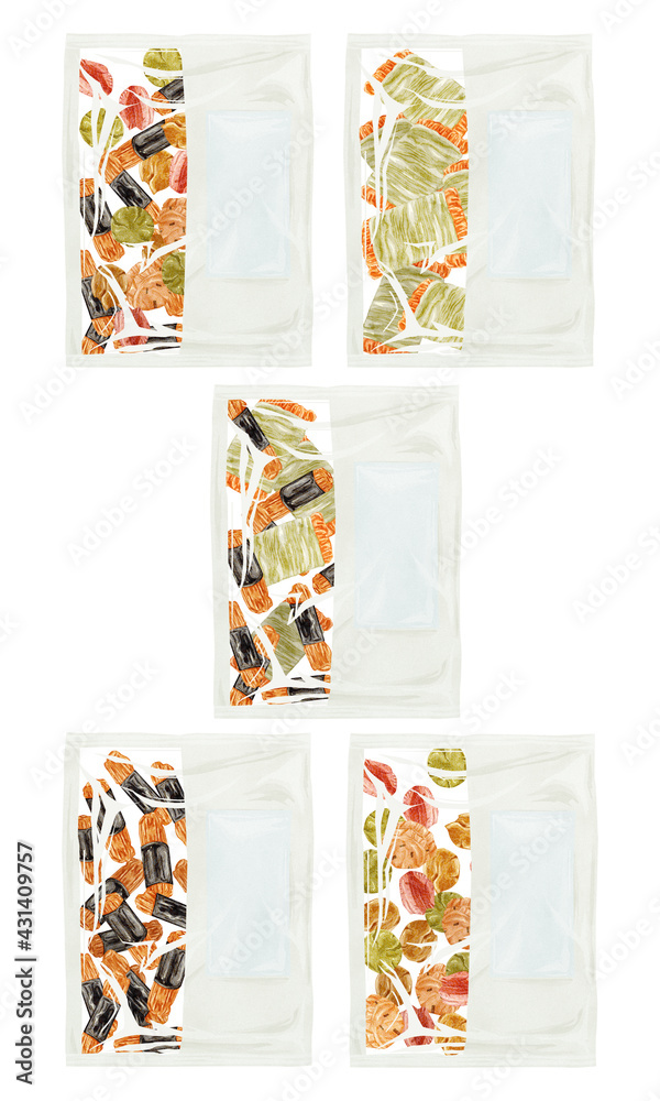 日本のお菓子 おかきとあられ 手描き水彩風イラスト Stock Illustration Adobe Stock 日本のお菓子 おかきとあられ 手描き水彩風イラスト Stock Illustration Adobe Stock