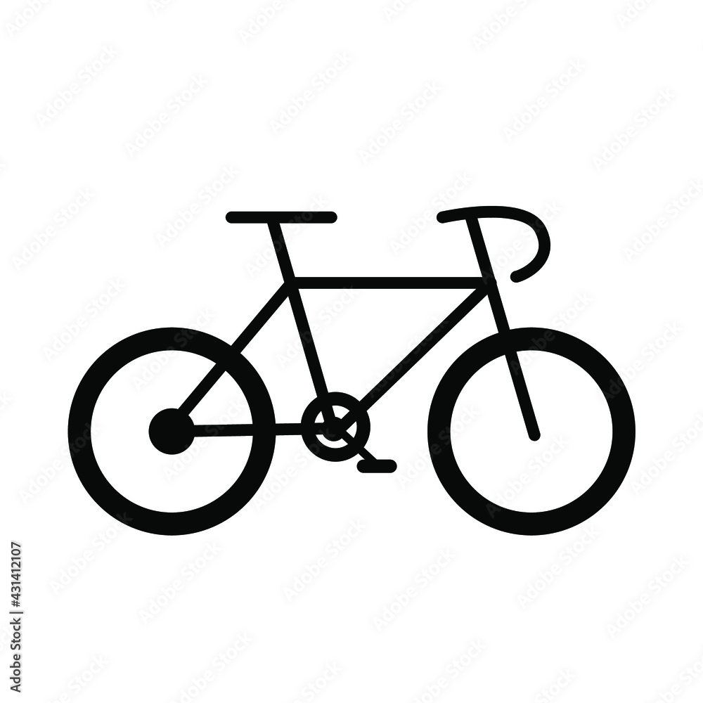 icon in the form of a black mountain bike. suitable for the design of various sites and stories icon in the form of a black mountain bike. suitable for the design of various sites and stories