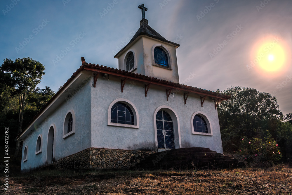 old church or chapel built in the countryside, quiet place to express your faith old church or chapel built in the countryside, quiet place to express your faith