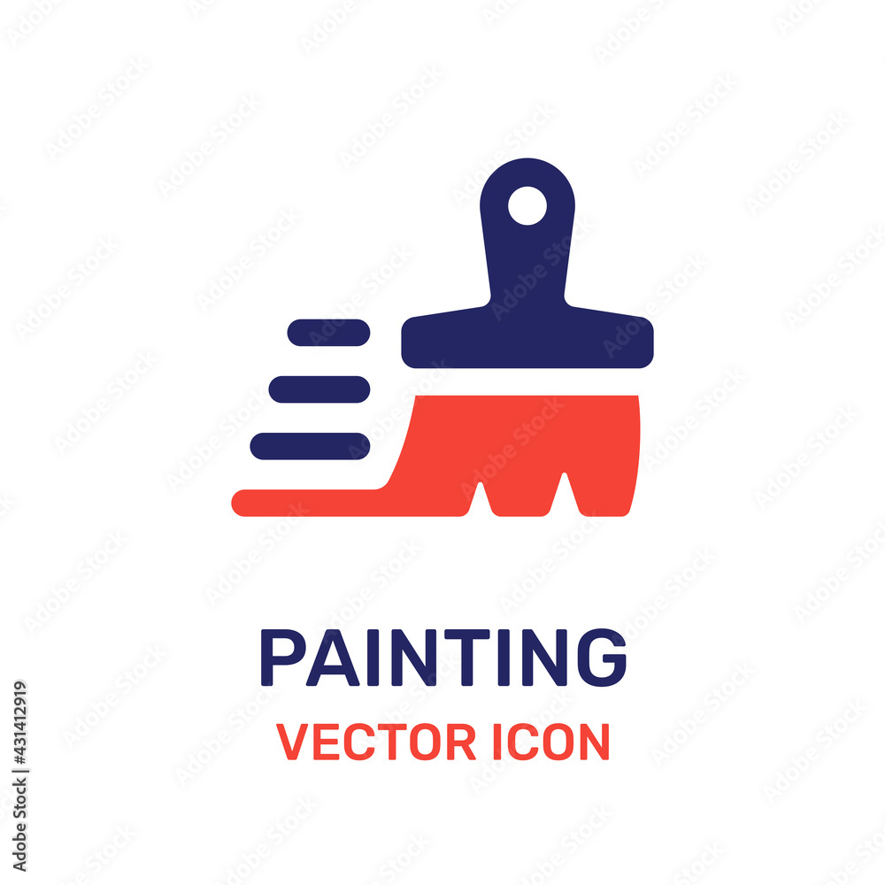 Fototapeta premium Painting vector icon