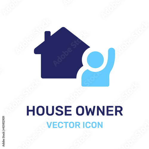 Hose owner icon vector