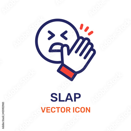 Icon slap in the face