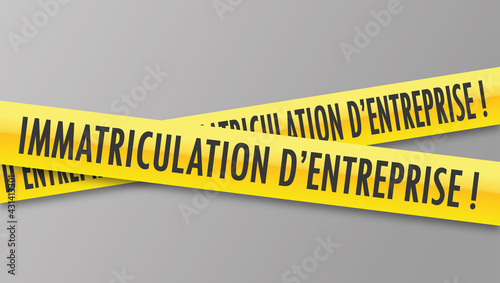 Logo immatriculation d'entreprise.