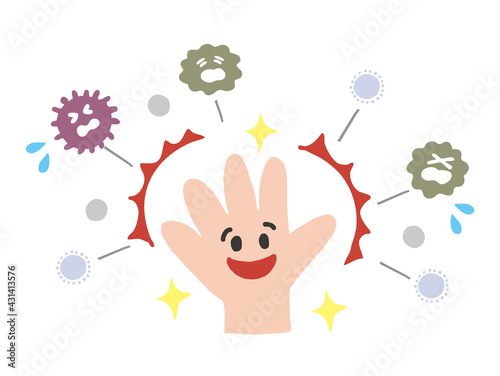 手　清潔　手洗い　除菌