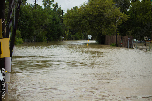 Obraz na plátně Texas Hurricane flooding