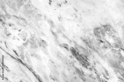 Marble texture abstract background coming from natural stone. White marble panel has a beautiful dark pattern that is empty.