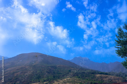 clouds in the mountains