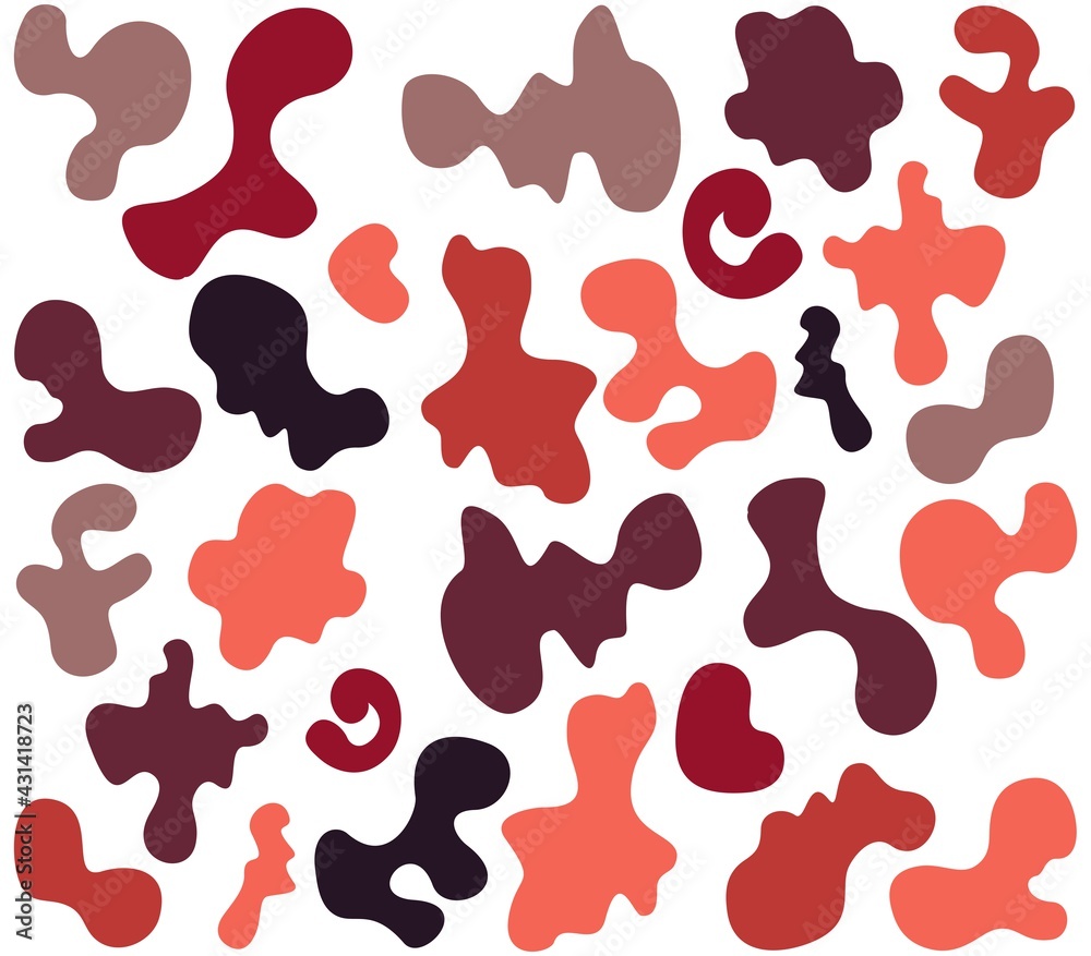 Set of random shapes of irregular form. Black blobs, liquid, colored organic blot smooth form. Drop of fluid. Blotch, inkblot texture. Pebble, inkblot stone silhouette round abstract shape. Set of random shapes of irregular form. Black blobs, liquid, colored organic blot smooth form. Drop of fluid. Blotch, inkblot texture. Pebble, inkblot stone silhouette round abstract shape.