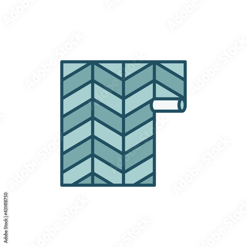 Geometric Wallpaper Hanging vector concept colored icon