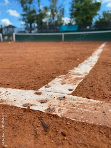 Cancha de tenis de polvo de ladrillo
