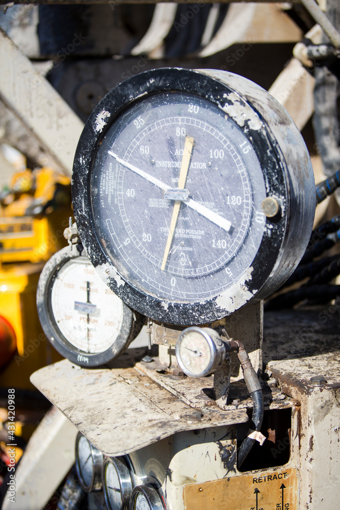 Natural Gas Drill Rig Pressure Gauge Natural Gas Drill Rig Pressure Gauge