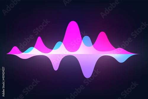 Spectrum sound wave. Frequency abstract soundtrack waveform. Voice graph signal. Minimal audio tracks with peaks. Isolated horizontal equalizer indicators. Vector digital tune record
