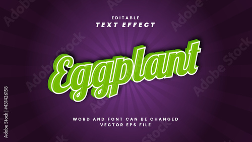 Eggplant text effect