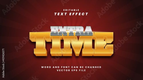 Extra time text effect