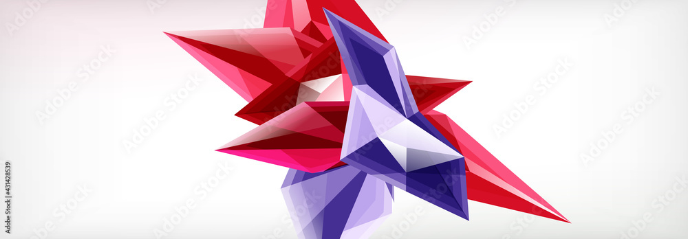 Vector 3d triangles and pyramids abstract background for business or technology presentations, internet posters or web brochure covers Vector 3d triangles and pyramids abstract background for business or technology presentations, internet posters or web brochure covers