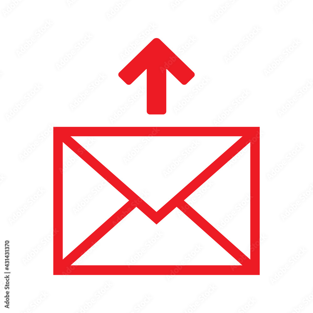mail send message icon vector mail send message icon vector