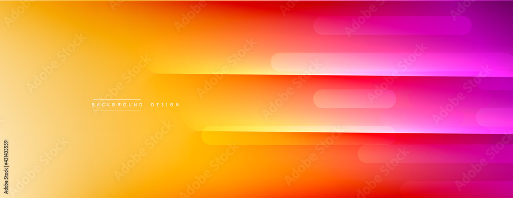 Fototapeta premium Dynamic lines abstract background. 3D shadow effects and fluid gradients. Modern overlapping forms